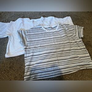Set of 2 lululemon striped shirts